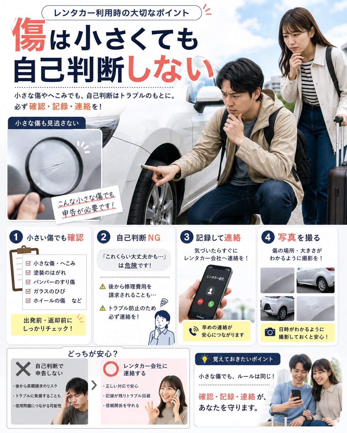 傷は小さくても自己判断しない