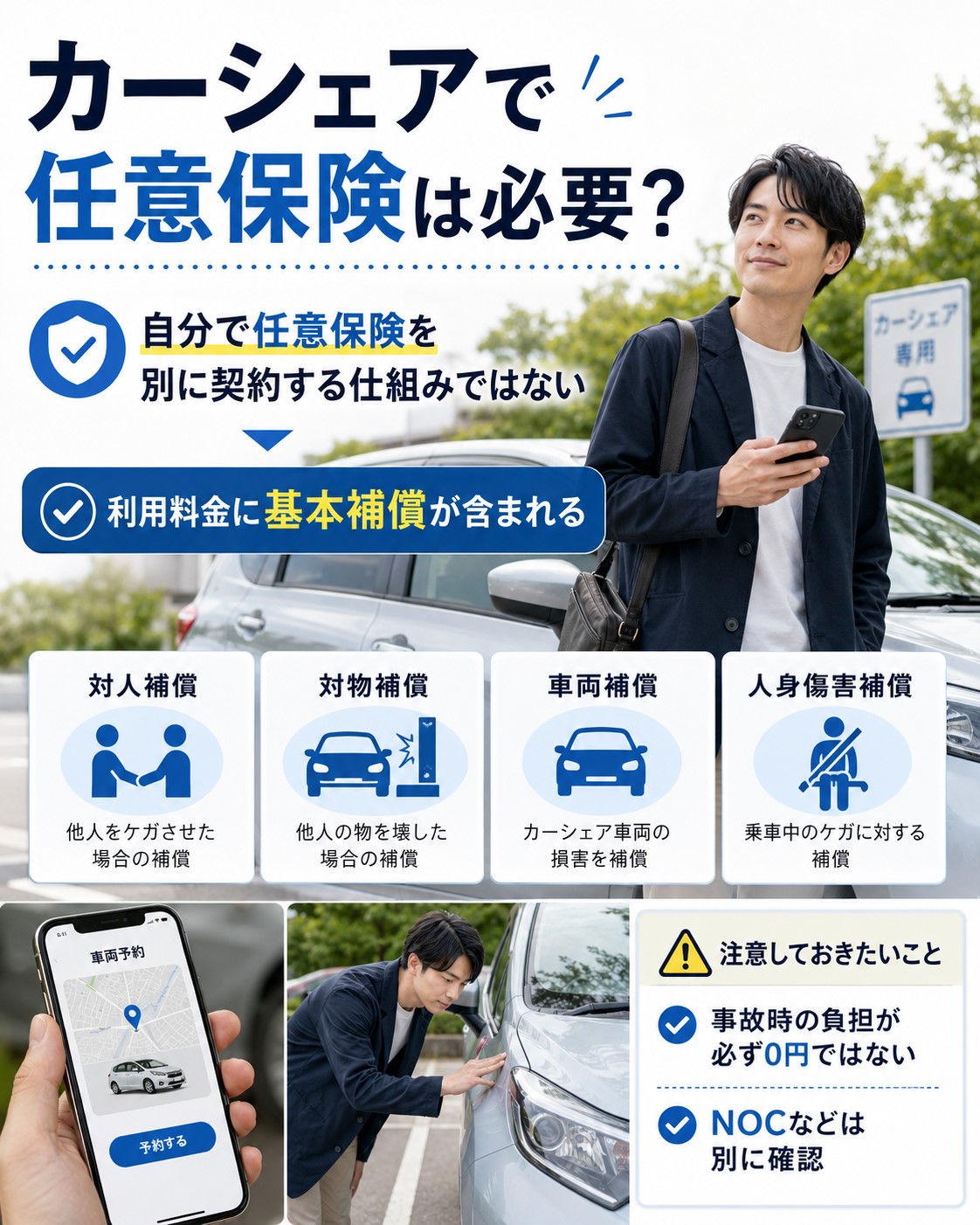 カーシェアで任意保険は必要?