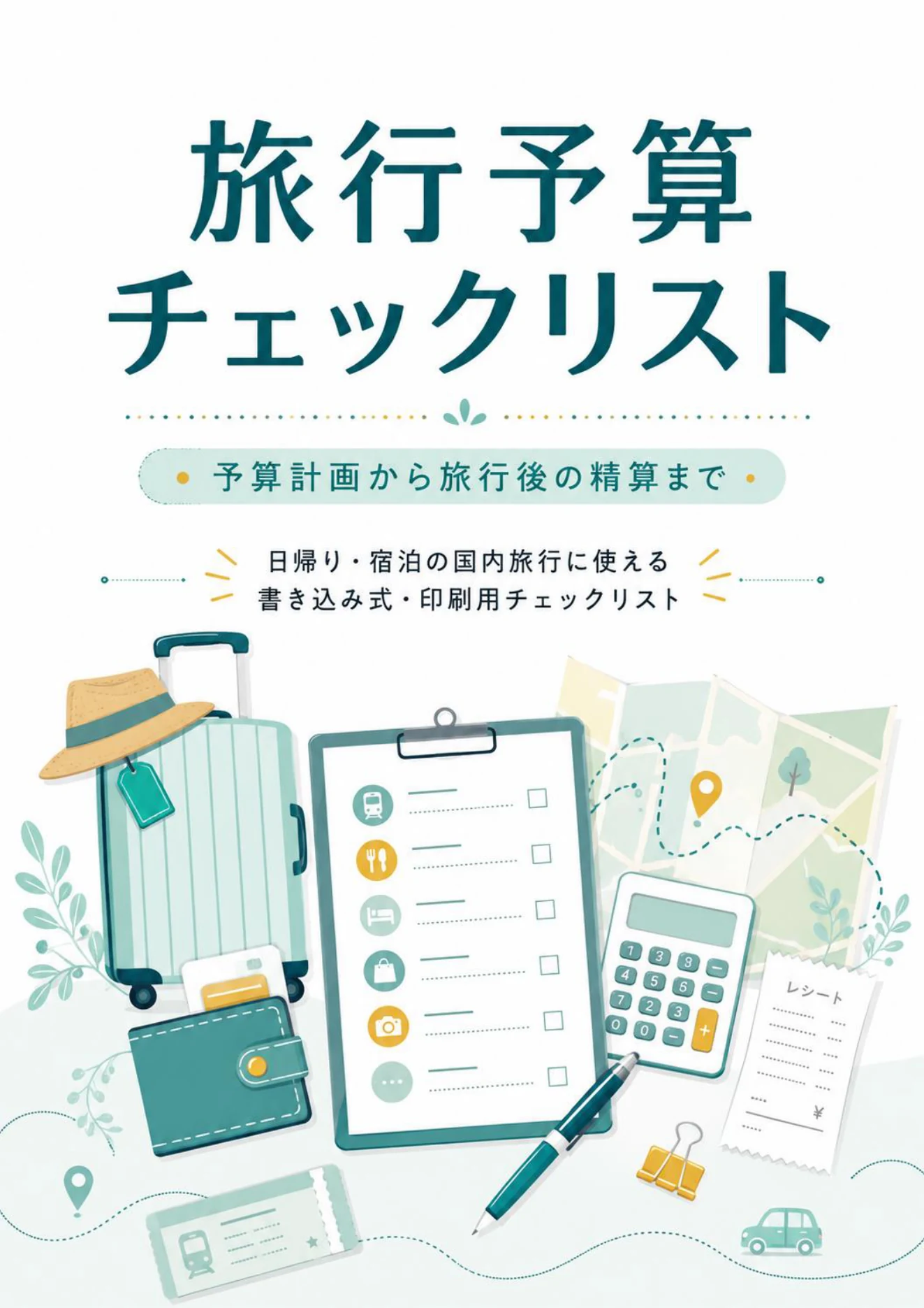 旅行予算チェックリスト｜無料PDFダウンロード