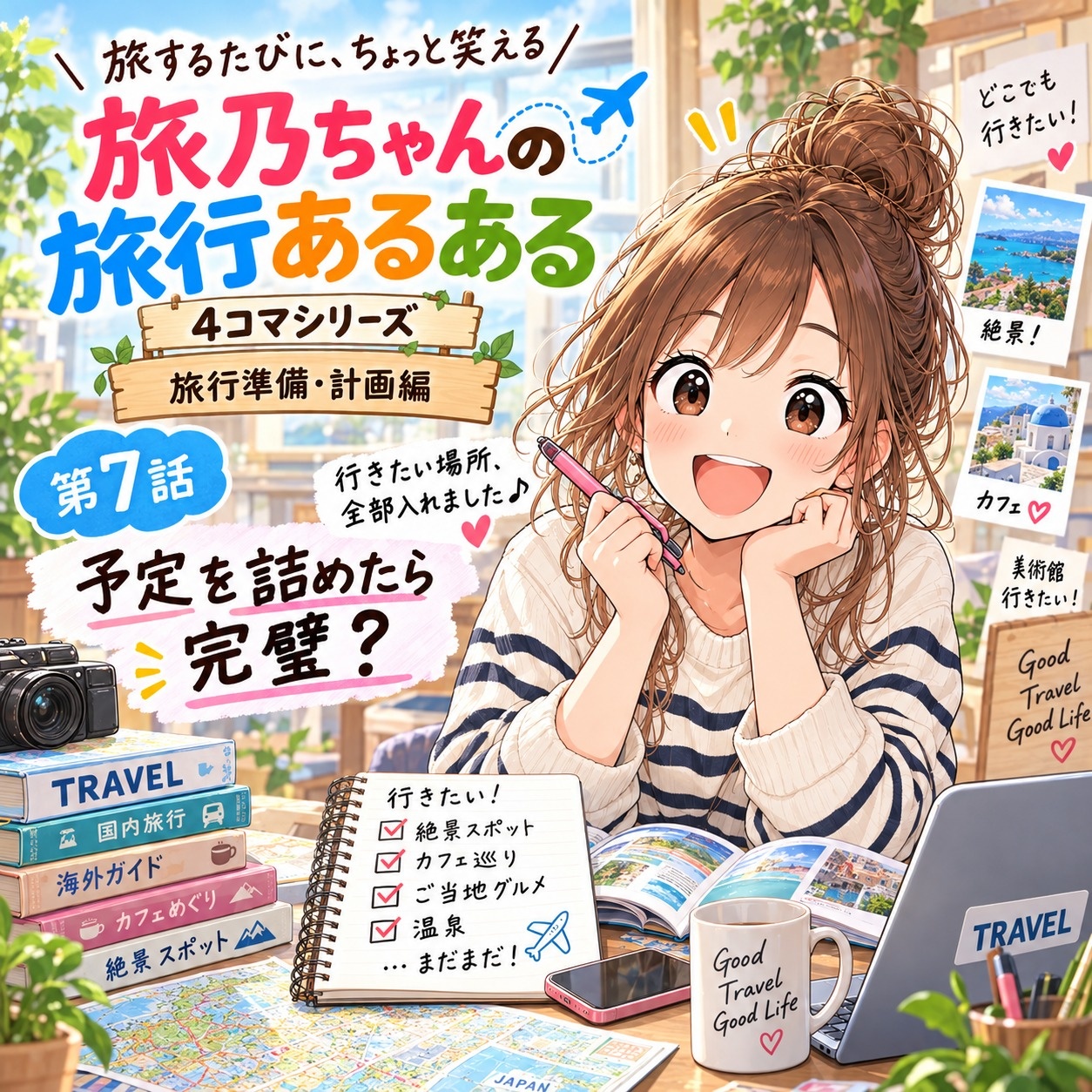 旅乃ちゃんの旅行あるある第7話「予定を詰めたら完璧?」の表紙