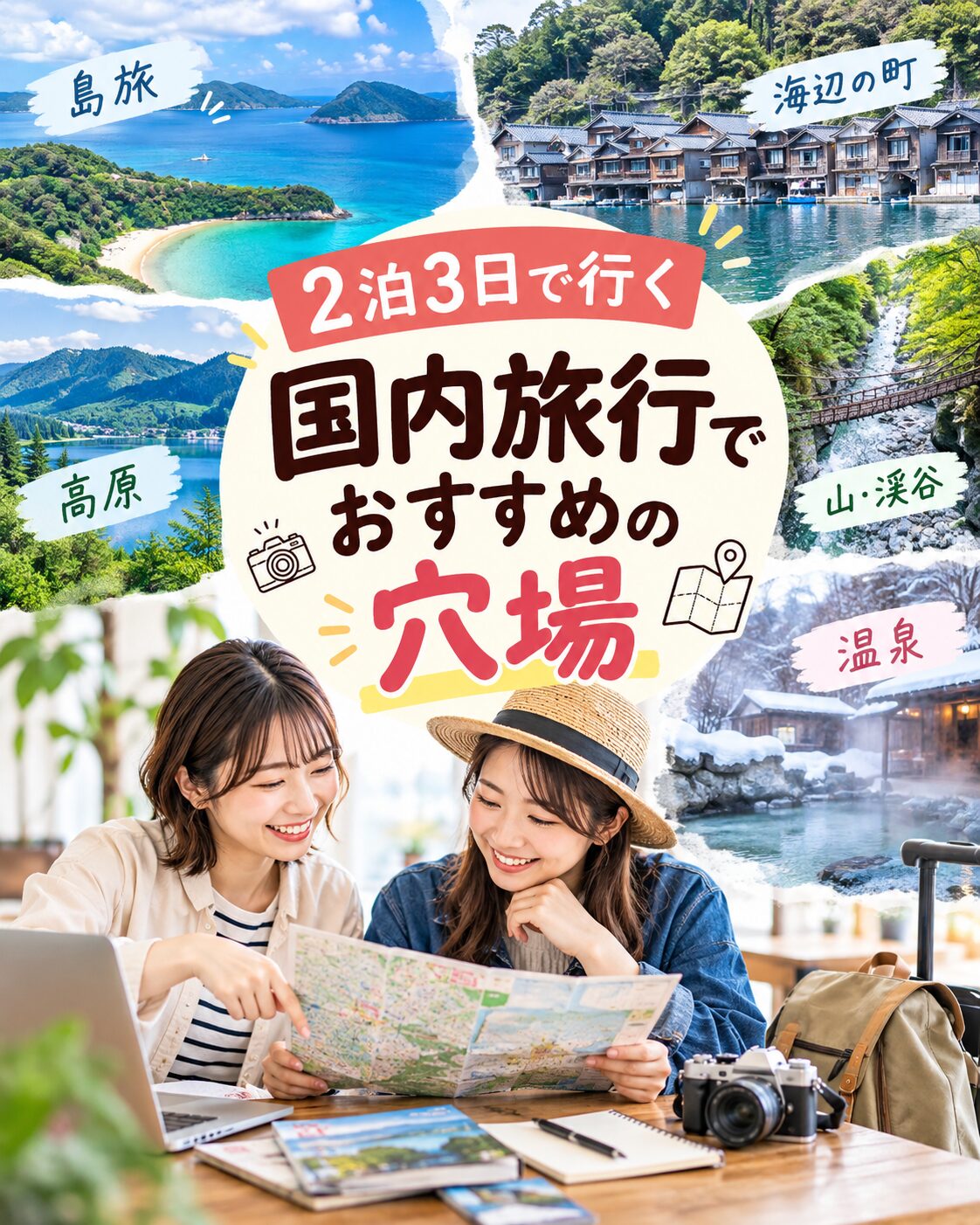2泊3日の国内旅行でおすすめの穴場