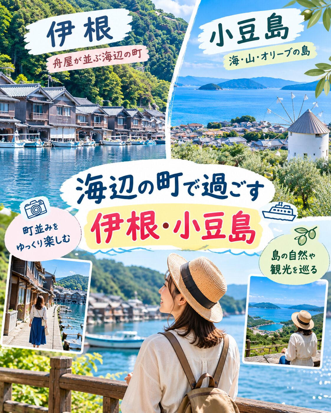 海辺の町なら伊根・小豆島