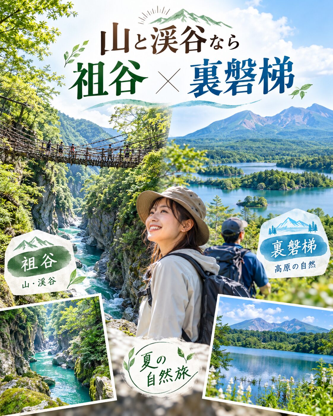 山と渓谷なら祖谷・裏磐梯