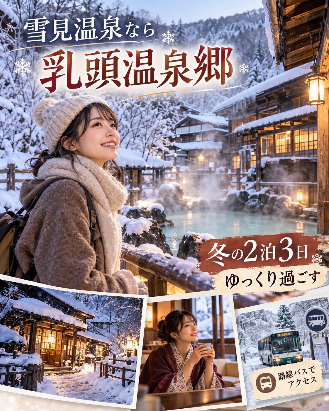 雪見温泉なら乳頭温泉郷