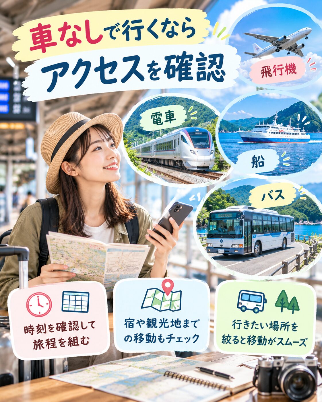 車なしで行くならアクセスを確認