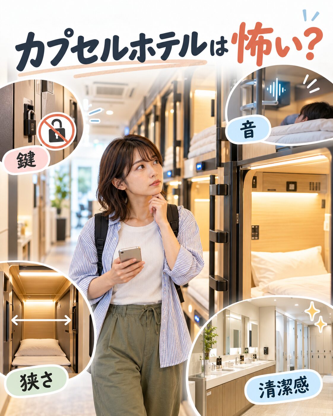 カプセルホテルはやばい・怖い?