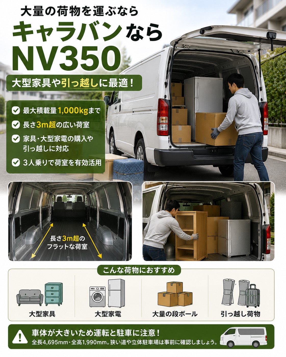 キャラバンならNV350