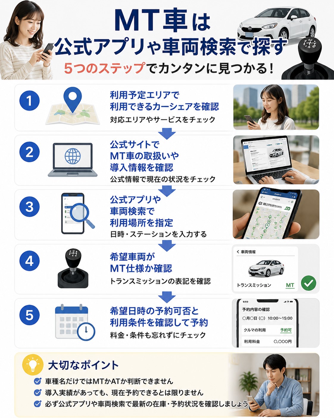 MT車は公式アプリや車両検索で探す