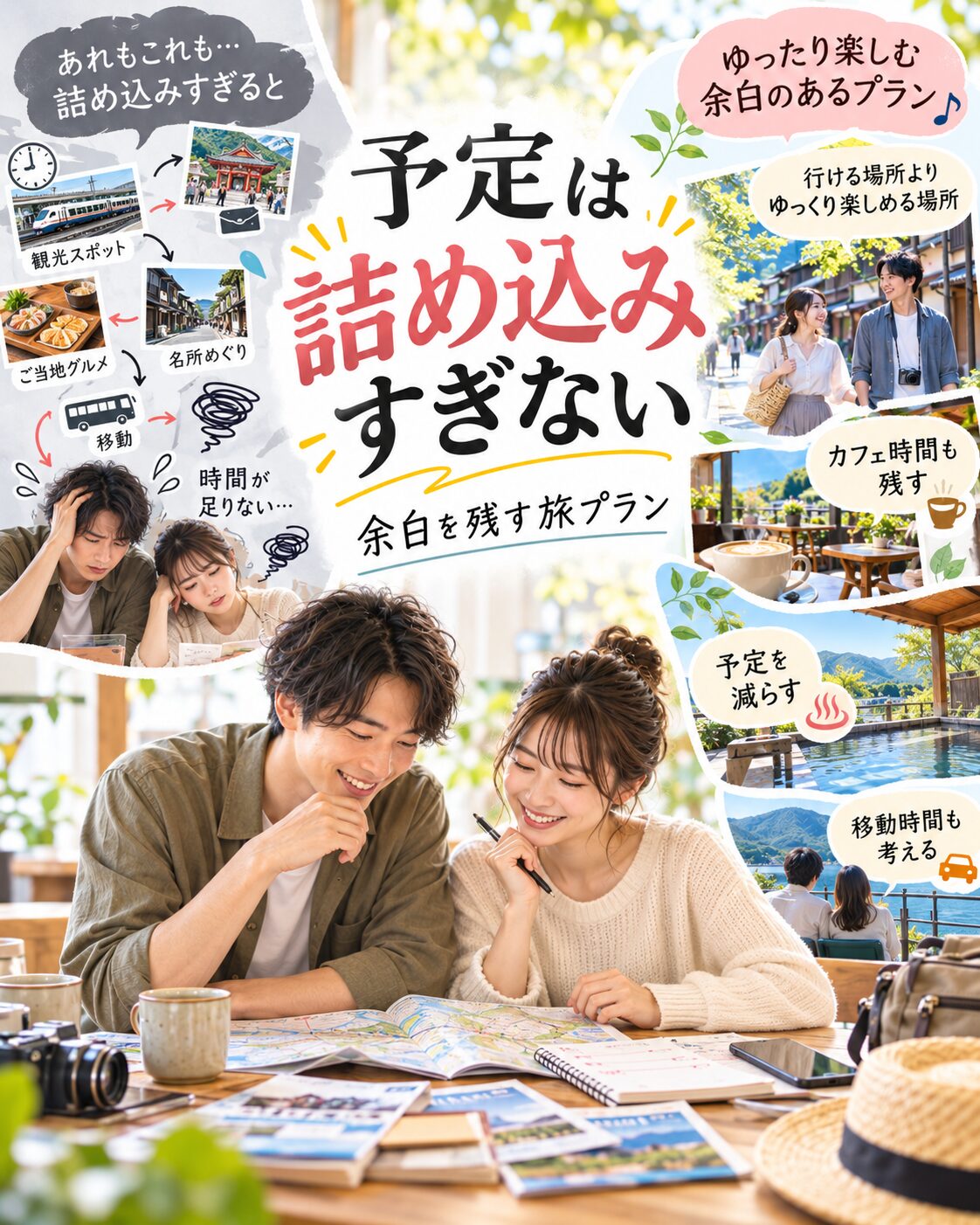 予定を詰め込みすぎない