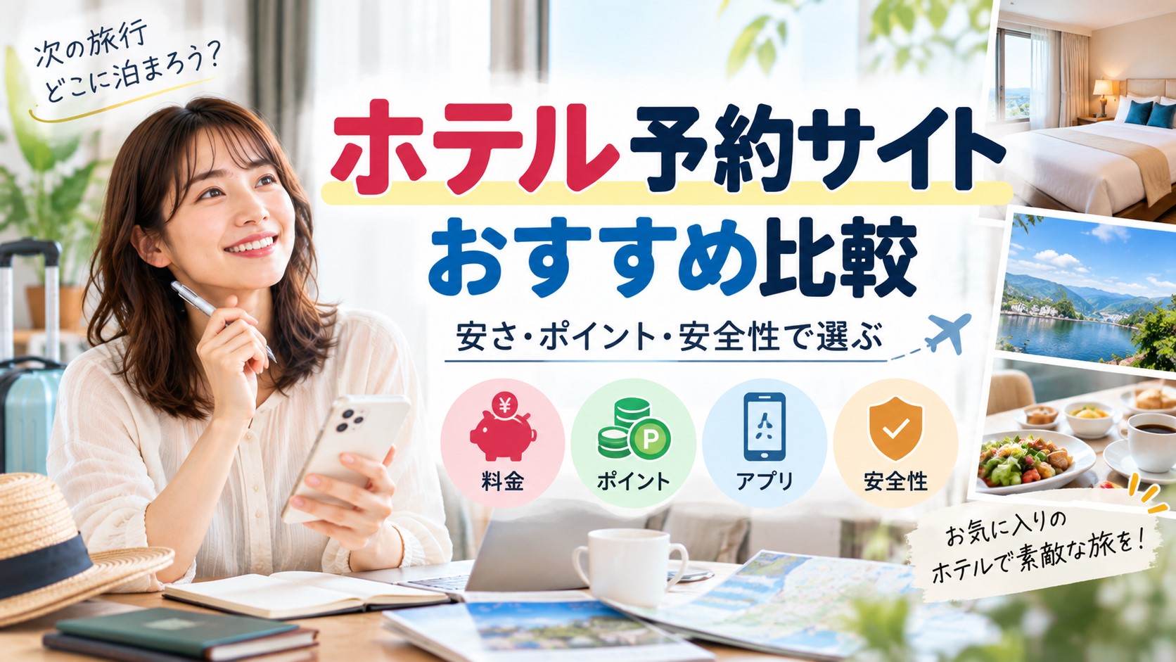 ホテル予約サイトおすすめ比較｜国内で安い人気サイトの選び方