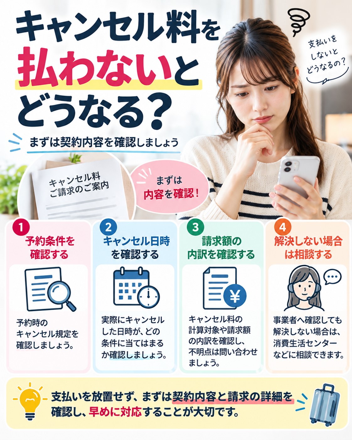 キャンセル料を払わないとどうなる?