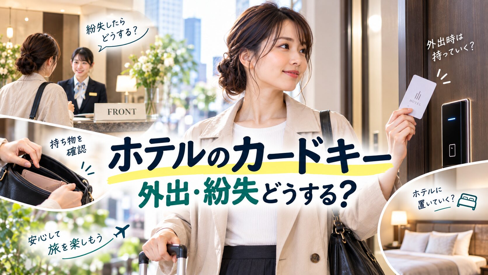 ホテルのカードキーは外出時どうする？鍵の扱いと紛失時の対応