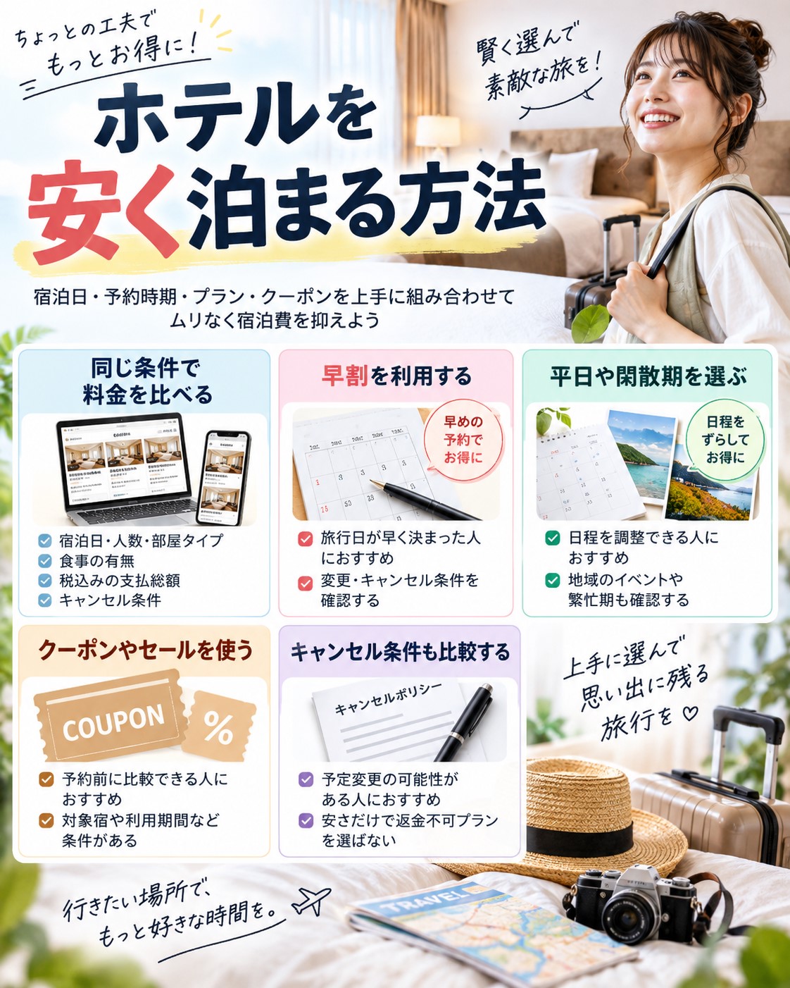 ホテルを安く泊まる方法