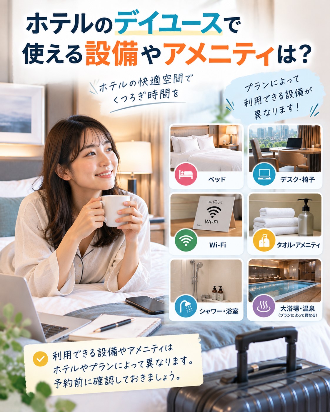 客室設備やアメニティは使える?