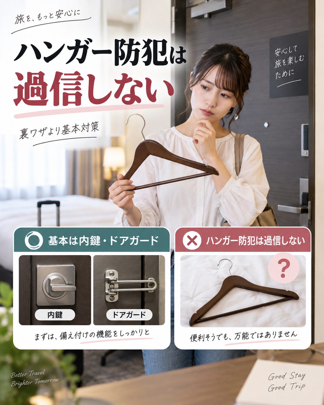 ハンガー防犯は過信しない