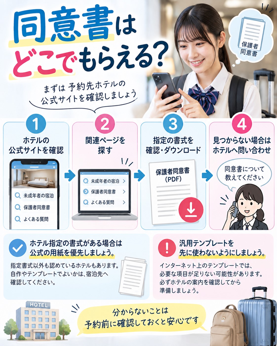 同意書はどこでもらえる？