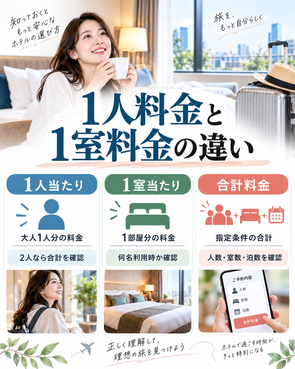 1人料金と1室料金の違い