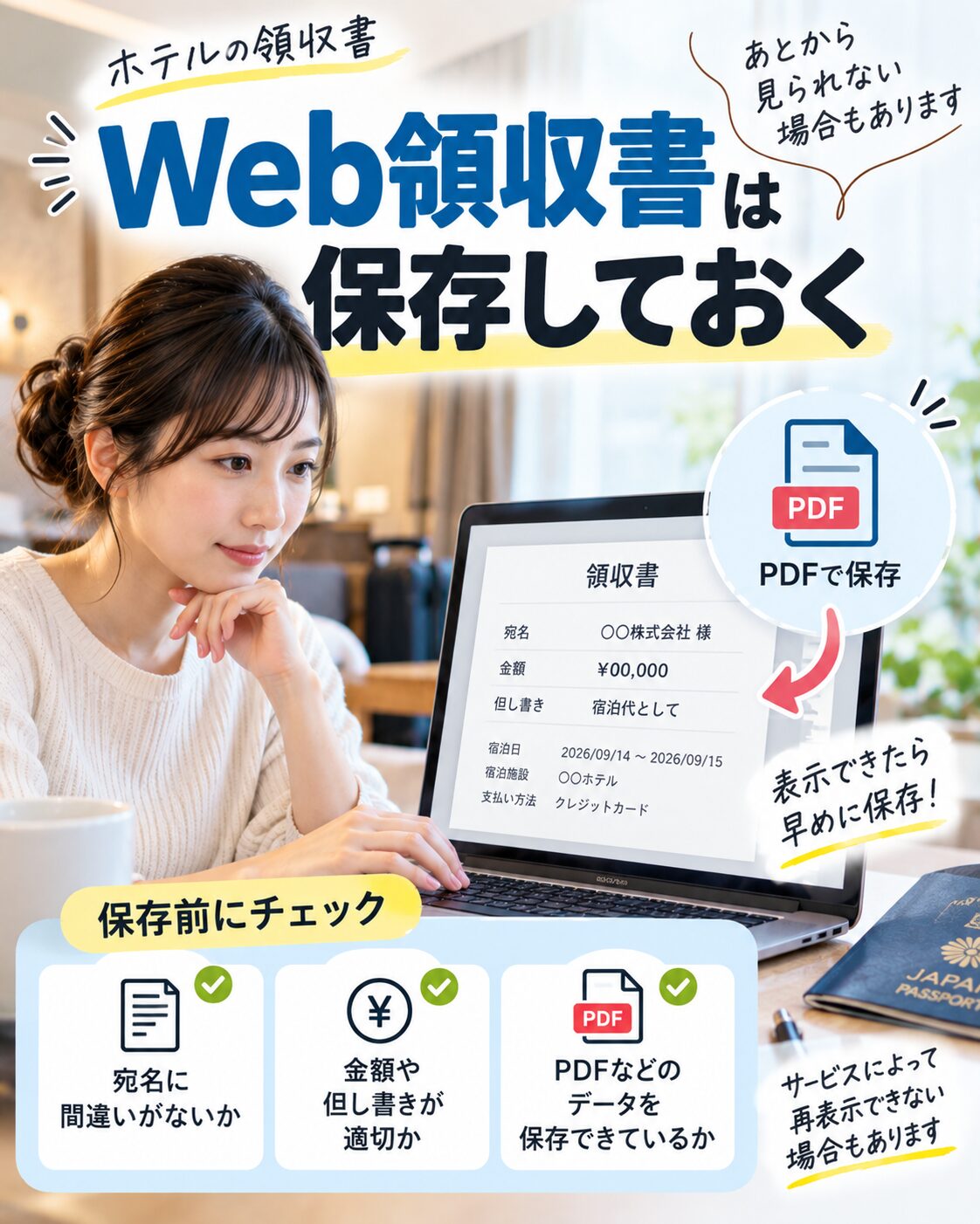 Web領収書は保存しておく