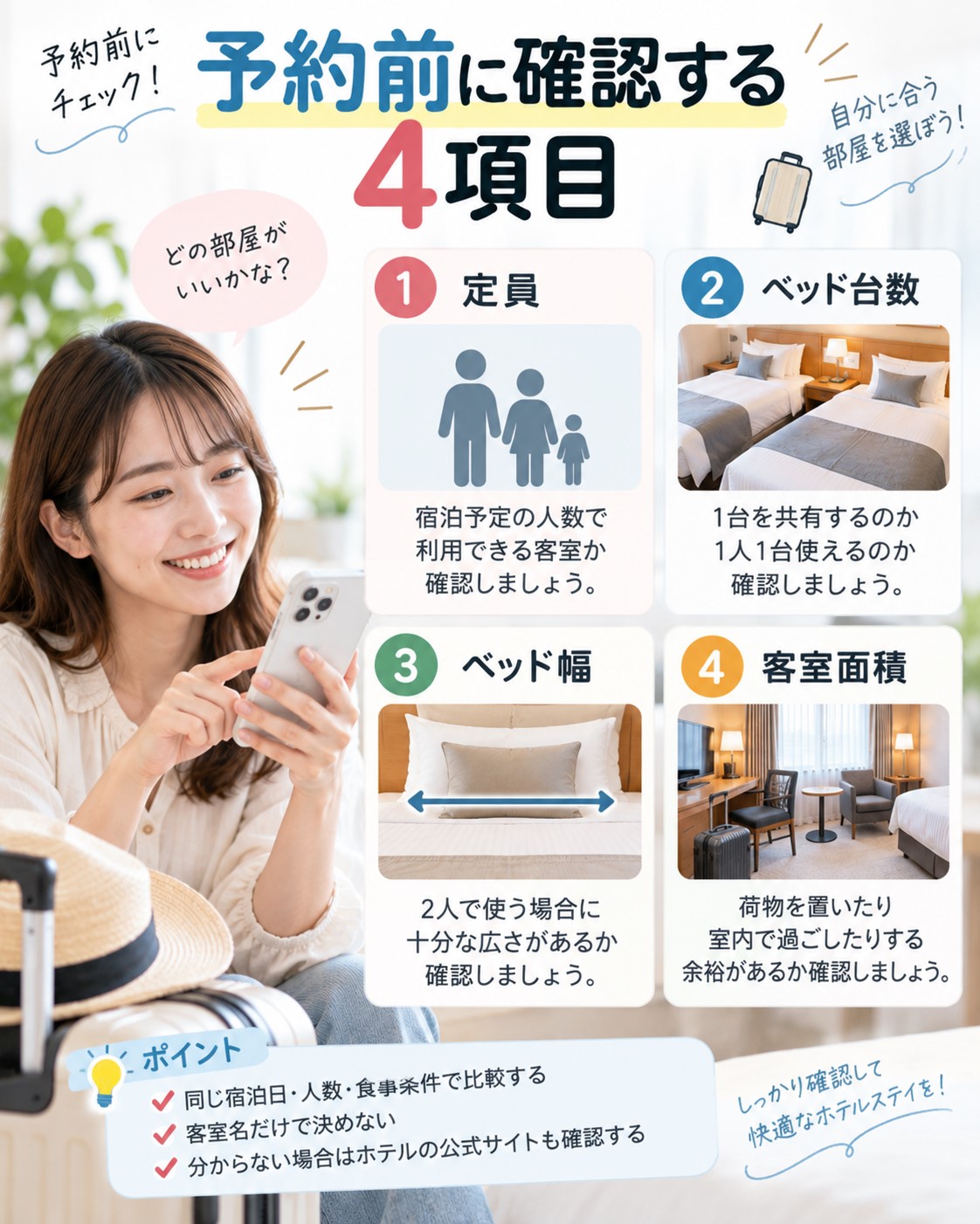 予約前に確認する4項目