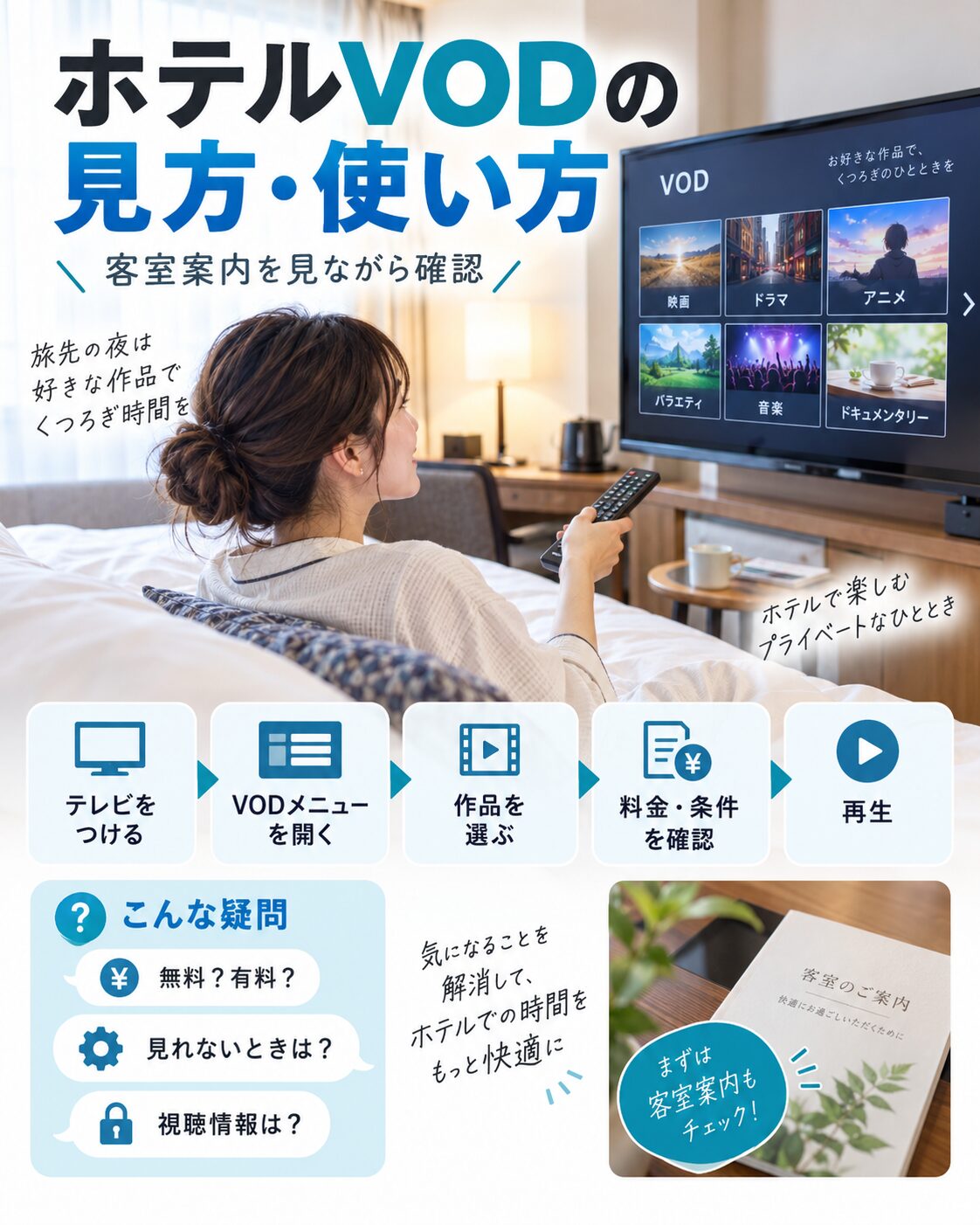 ホテルVODの見方・使い方と疑問