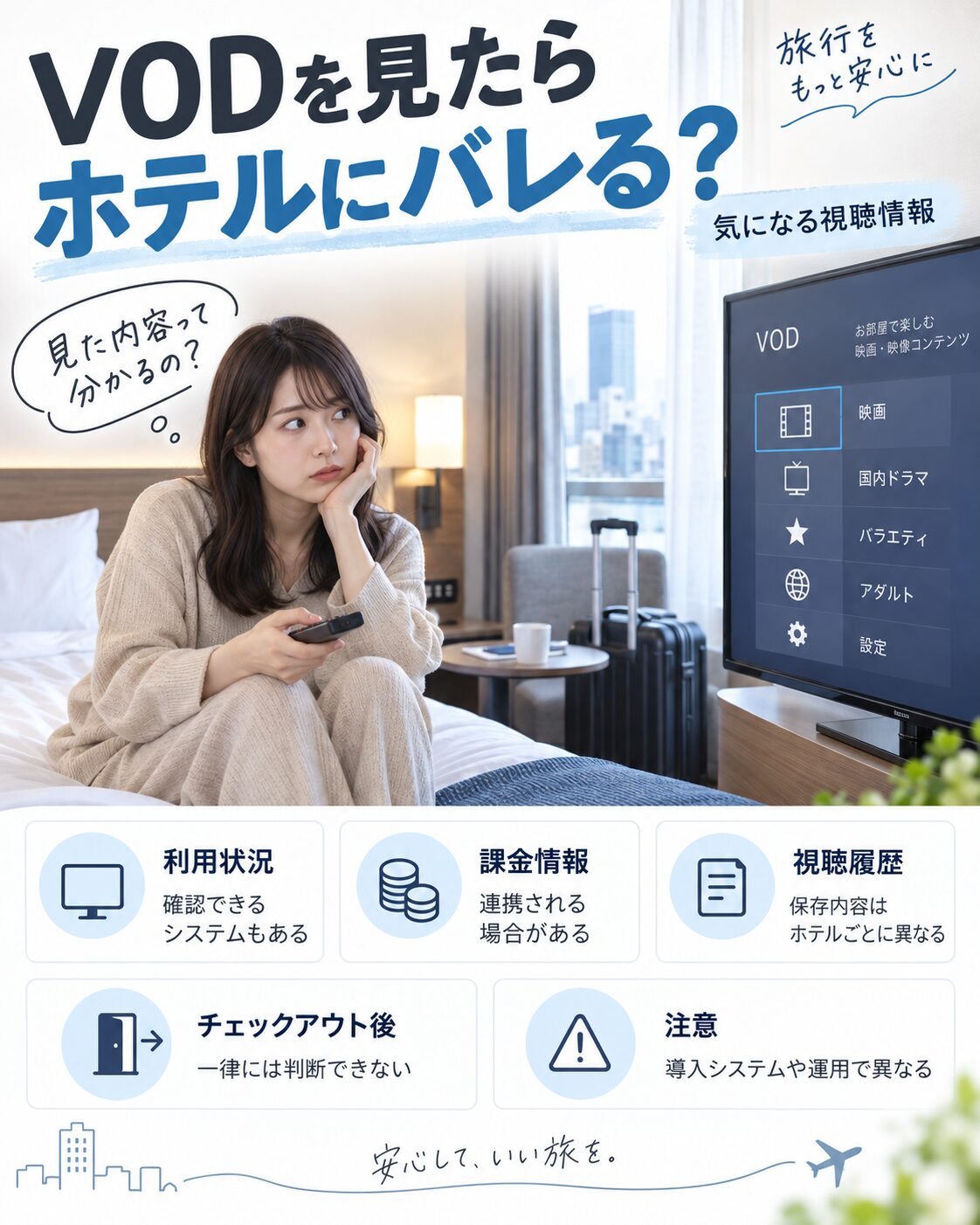 VODを見たらホテルにバレる?