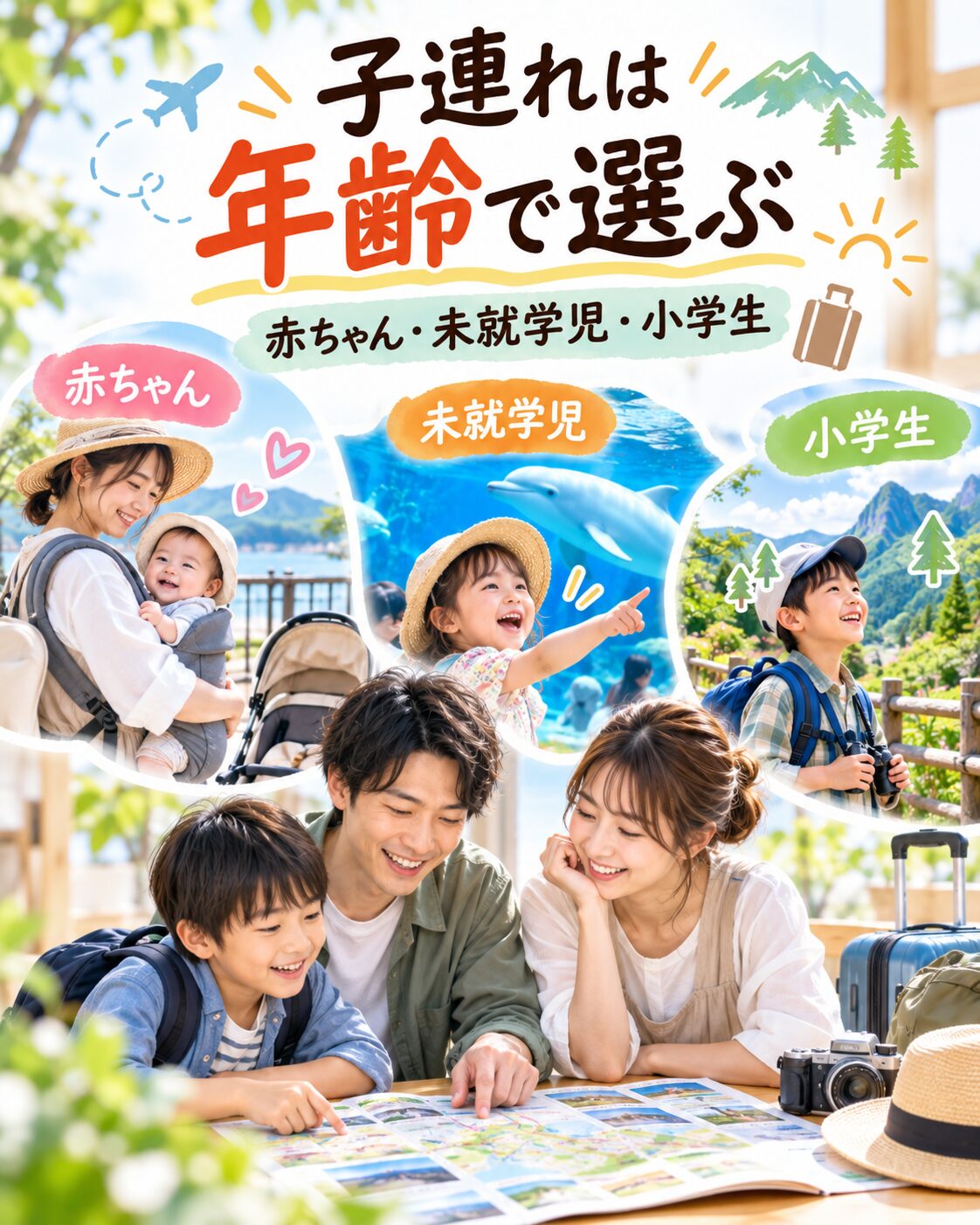 子連れは年齢で行き先を選ぶ