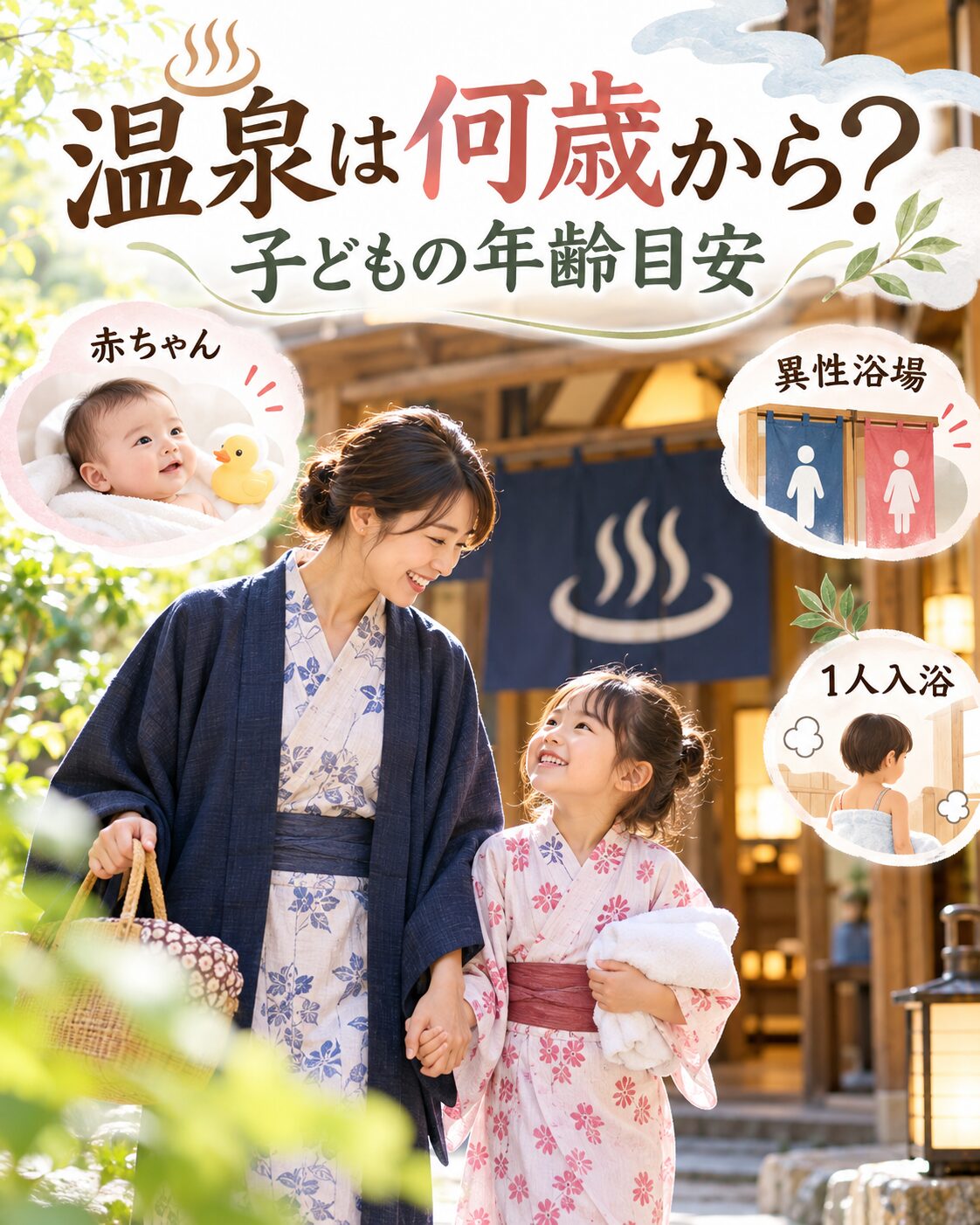温泉は何歳から?子どもの年齢目安