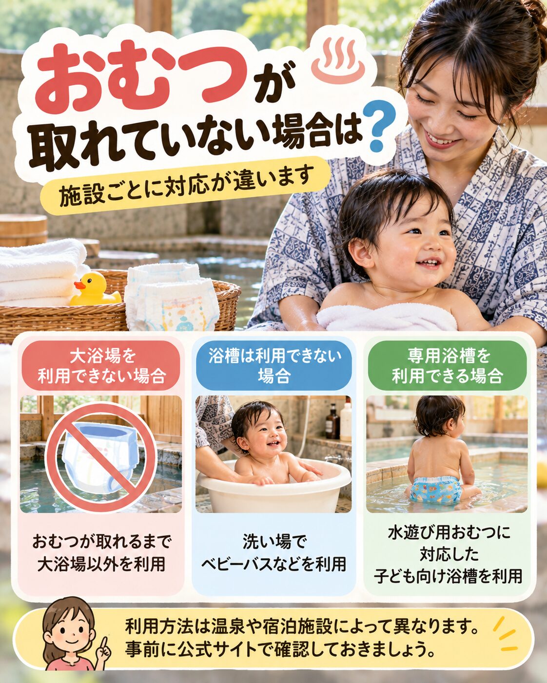 おむつが取れていない場合は?