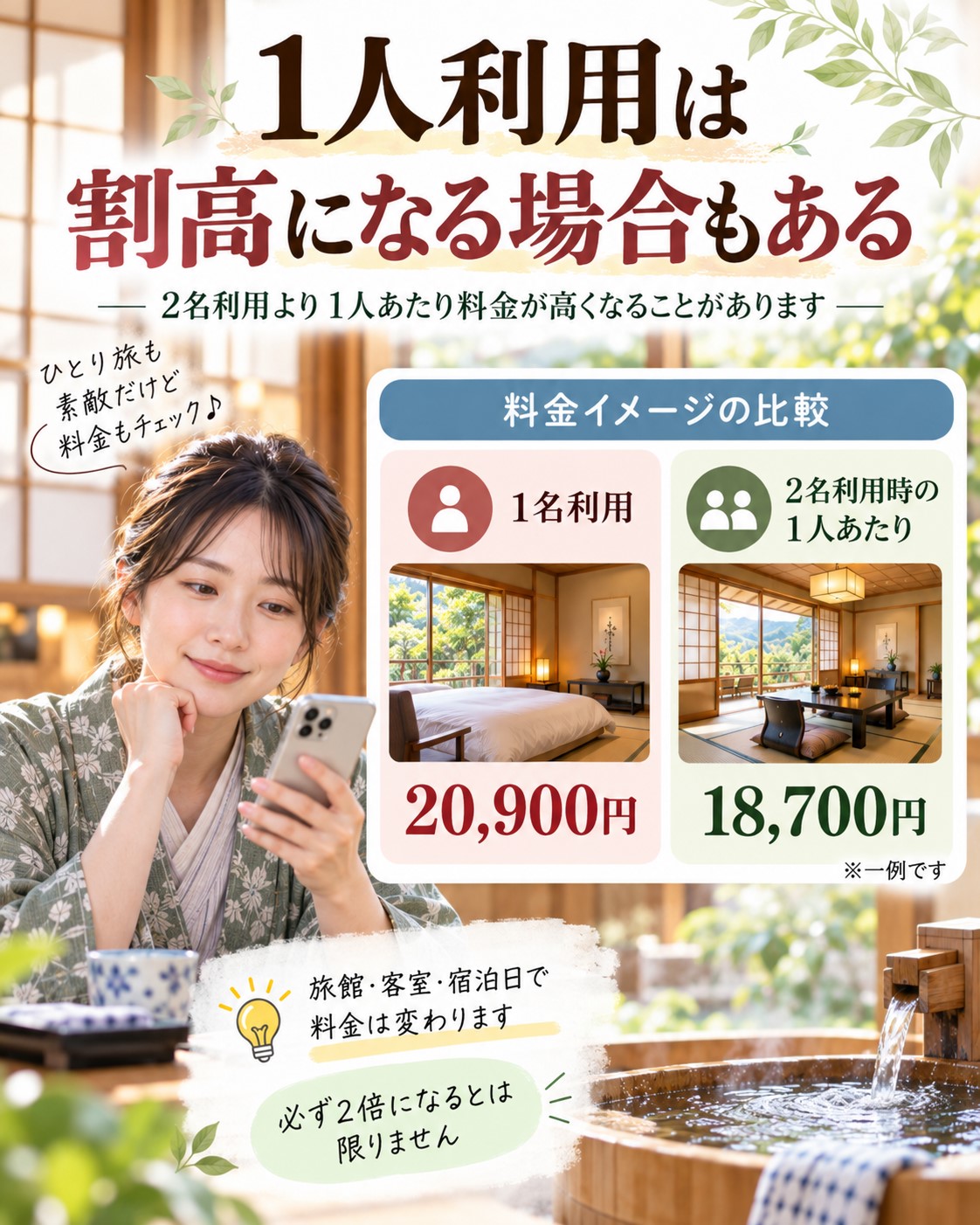 1人利用は割高になる場合もある