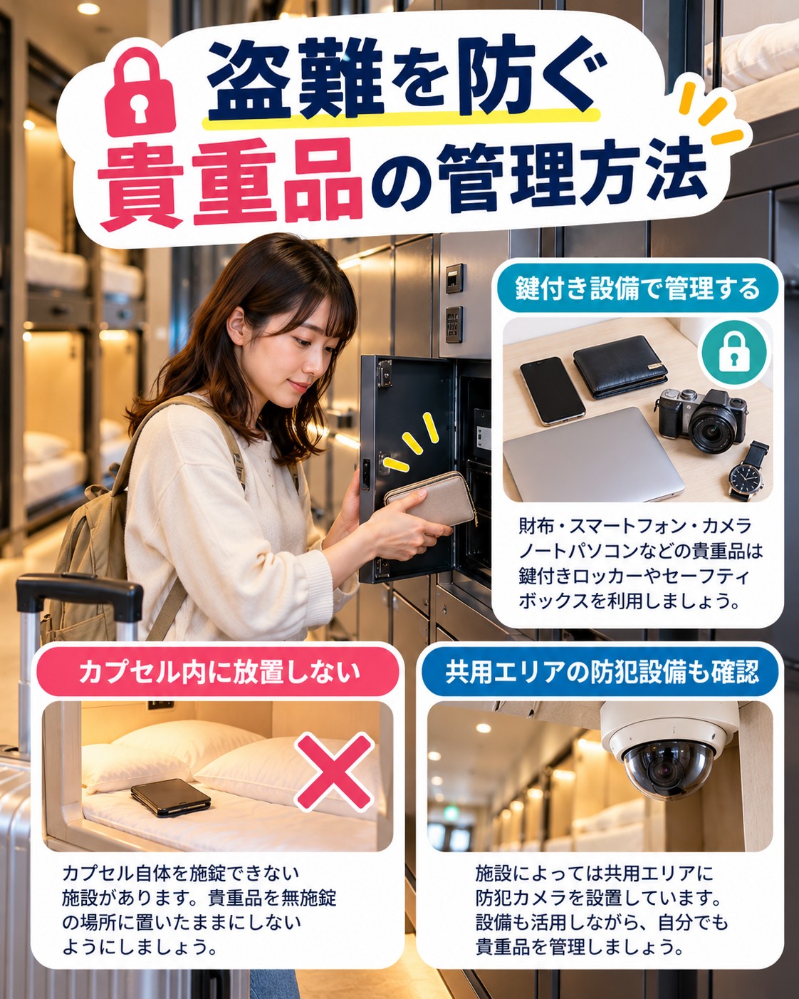 盗難を防ぐ貴重品の管理方法