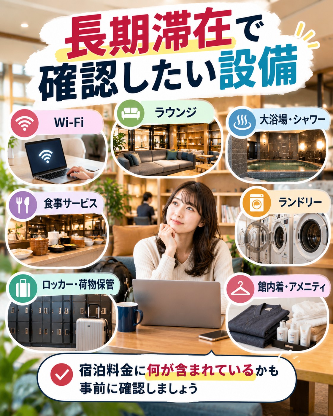 長期滞在で確認したい設備