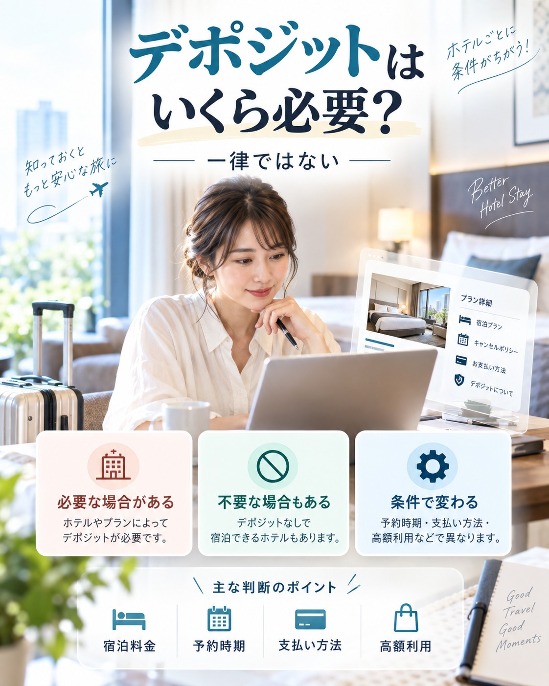 デポジットはいくら必要?