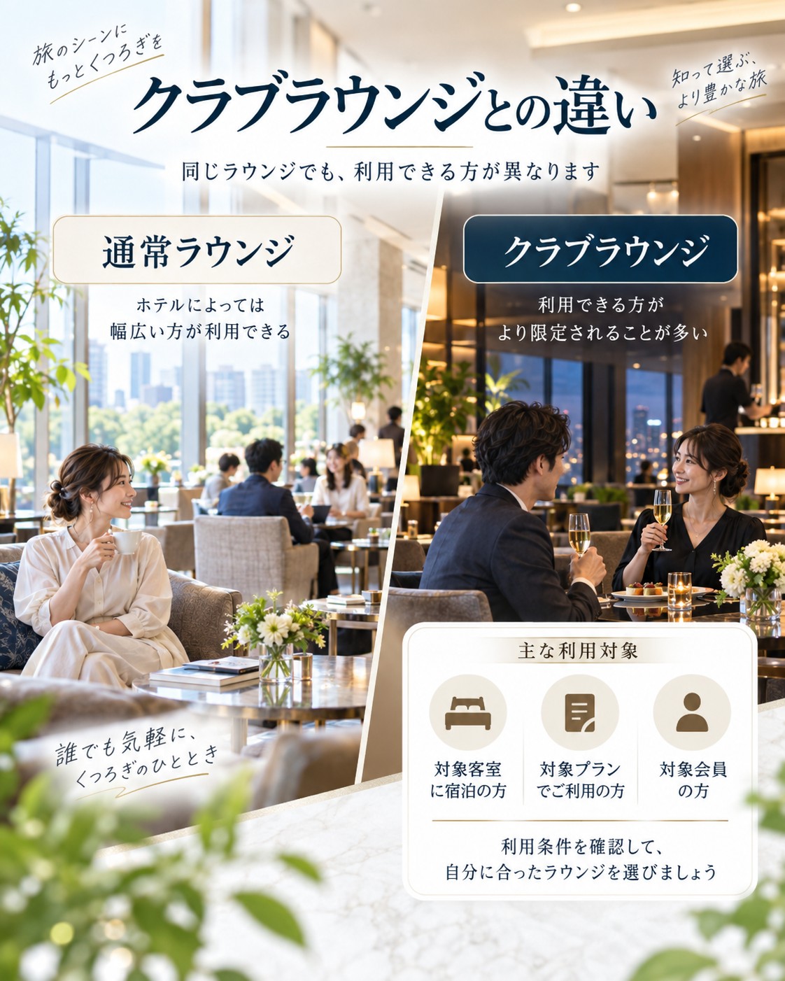 クラブラウンジとの違い