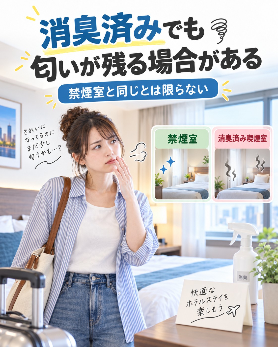 消臭済みでも匂いが残る場合がある