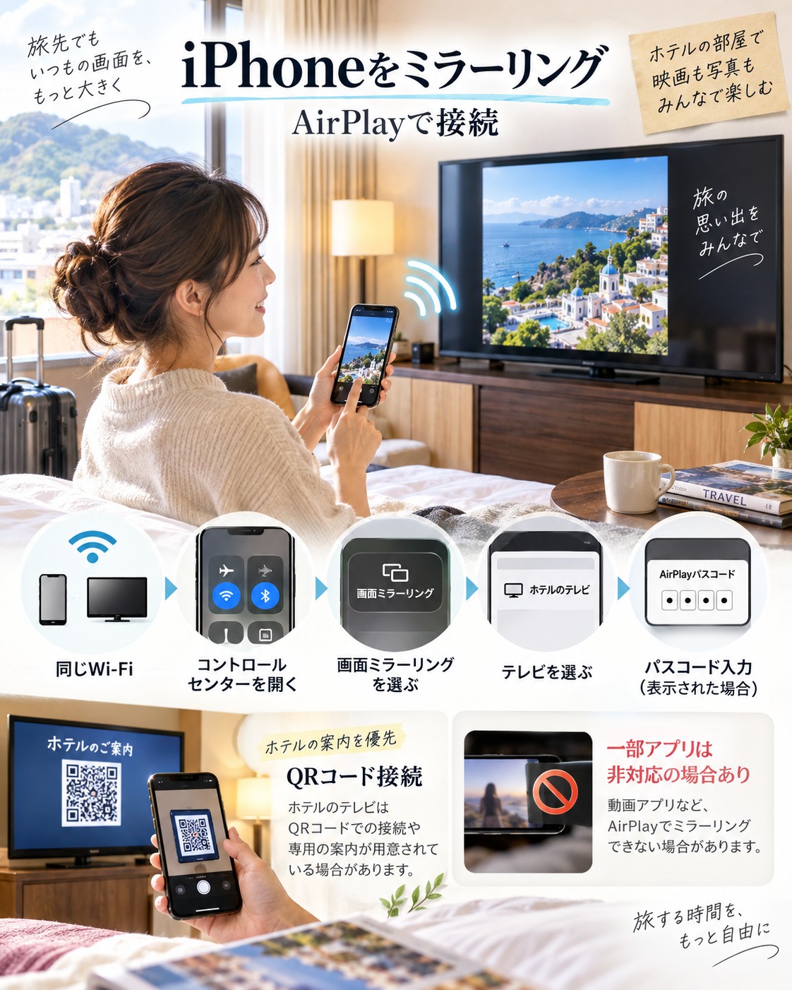 iPhoneはAirPlayでミラーリングする