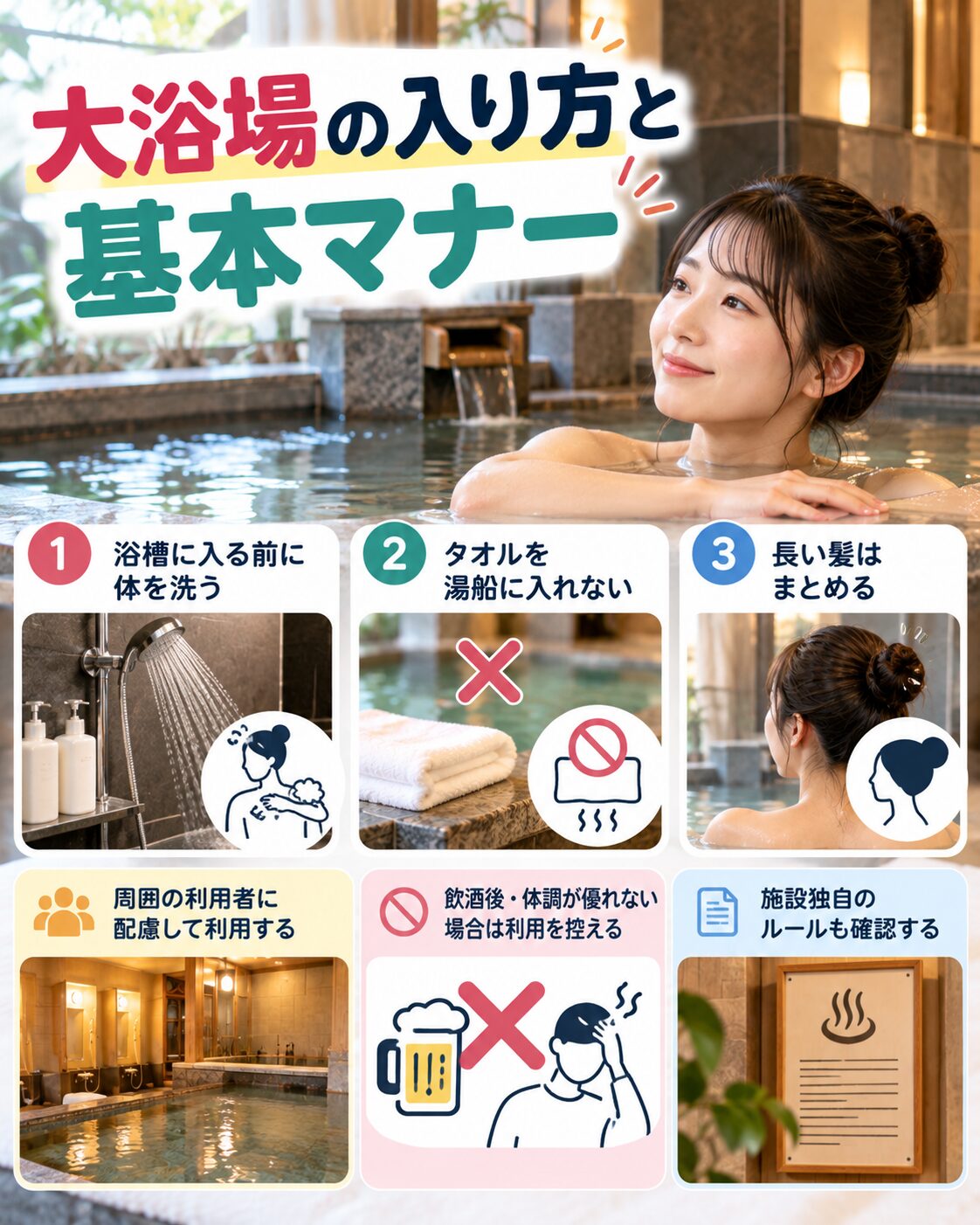 大浴場の入り方と基本マナー
