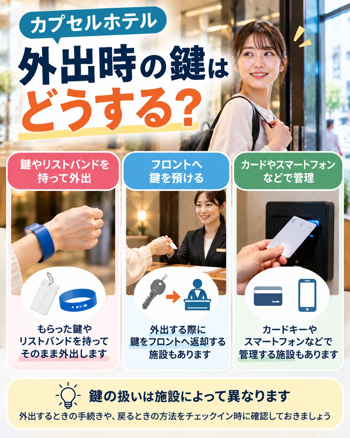 外出時の鍵はどうする?