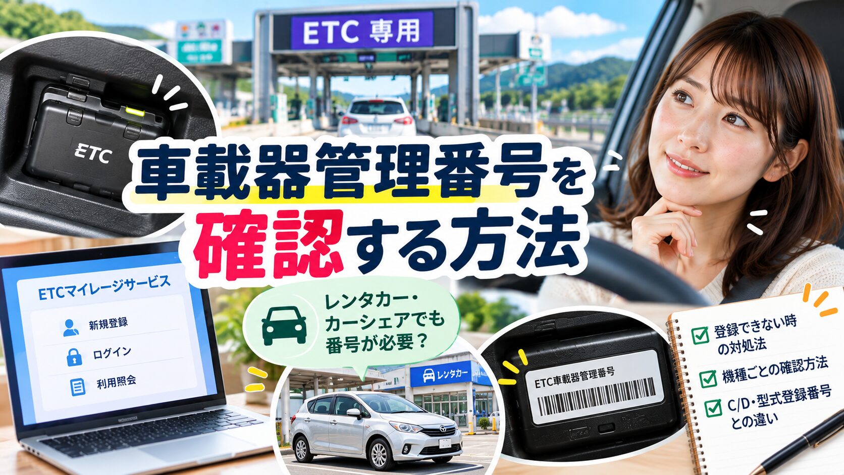 ETC車載器番号の調べ方｜19桁はどこ？音声での確認方法 | 東海カメラ