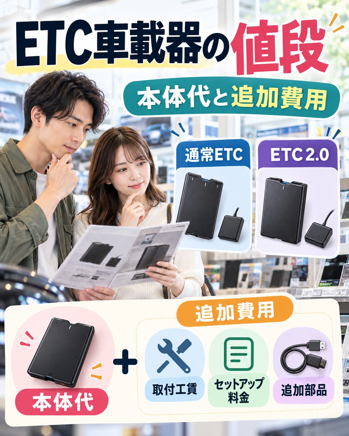 ETC車載器の値段と種類を比較