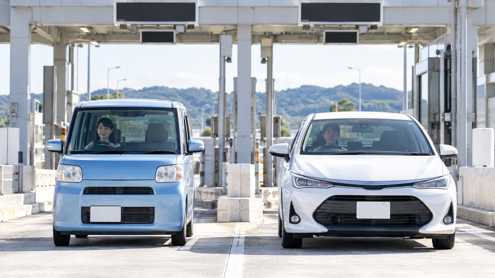 ETC軽自動車と普通車の料金区分