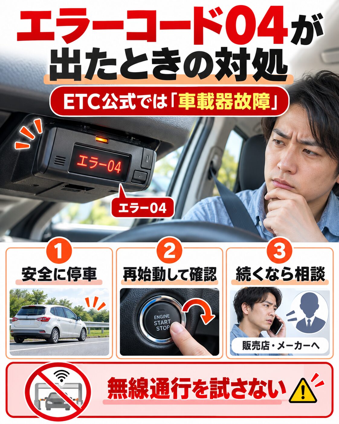 エラーコード04が出たときの対処