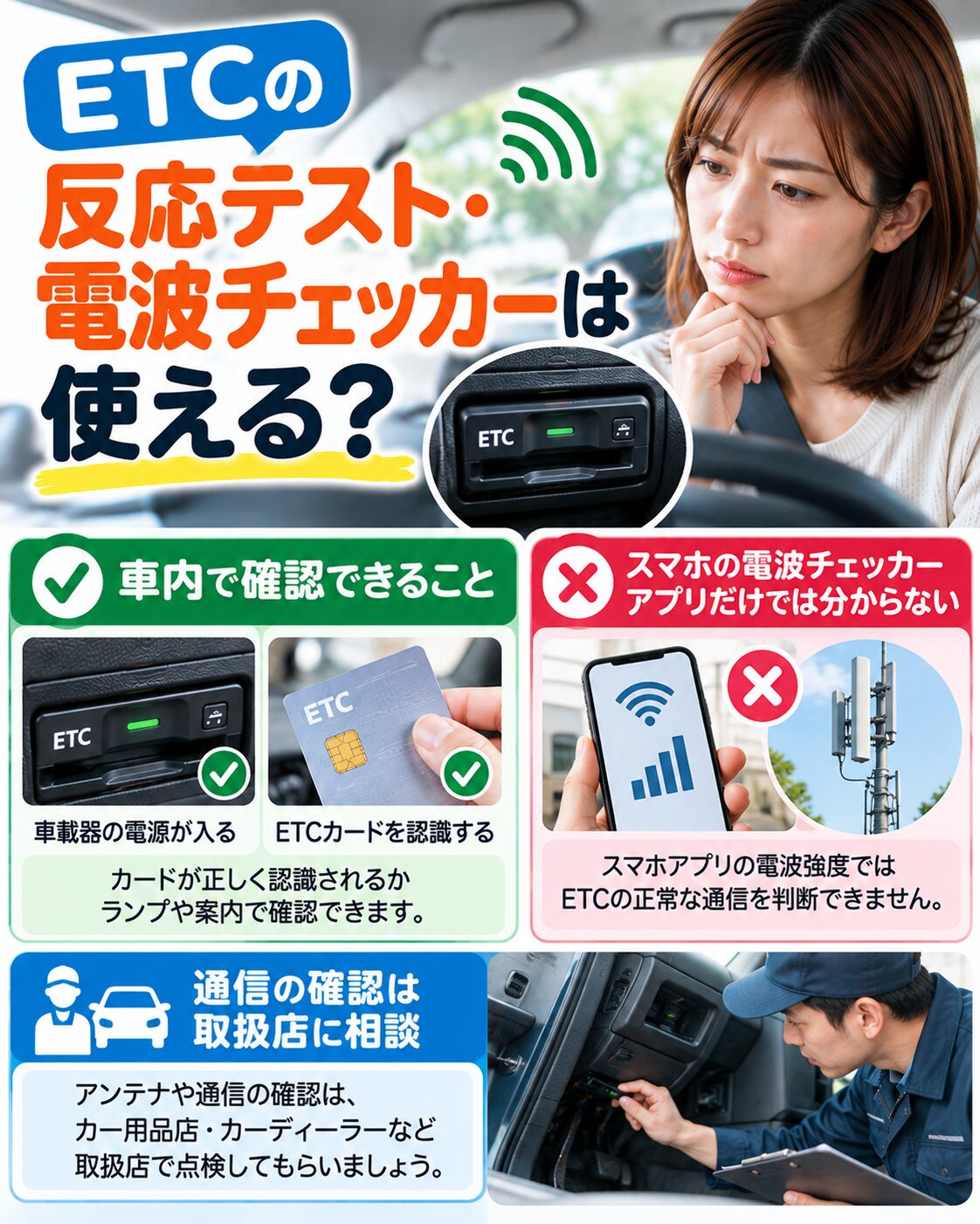 ETCの反応テスト・電波チェッカーは使える?