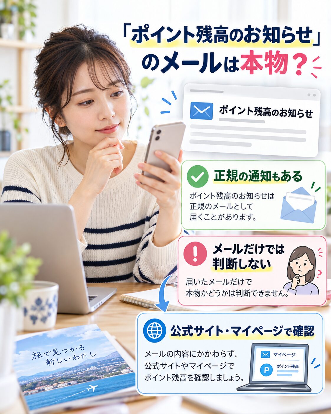 ポイント残高のお知らせは本物?