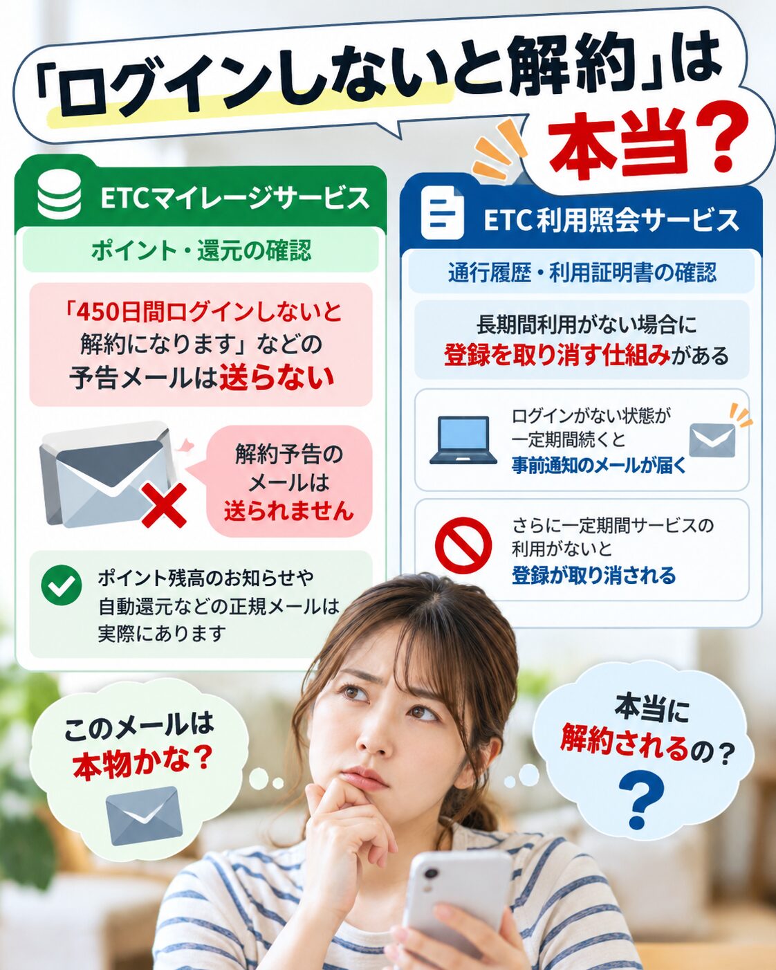 「ログインしないと解約」は本当?