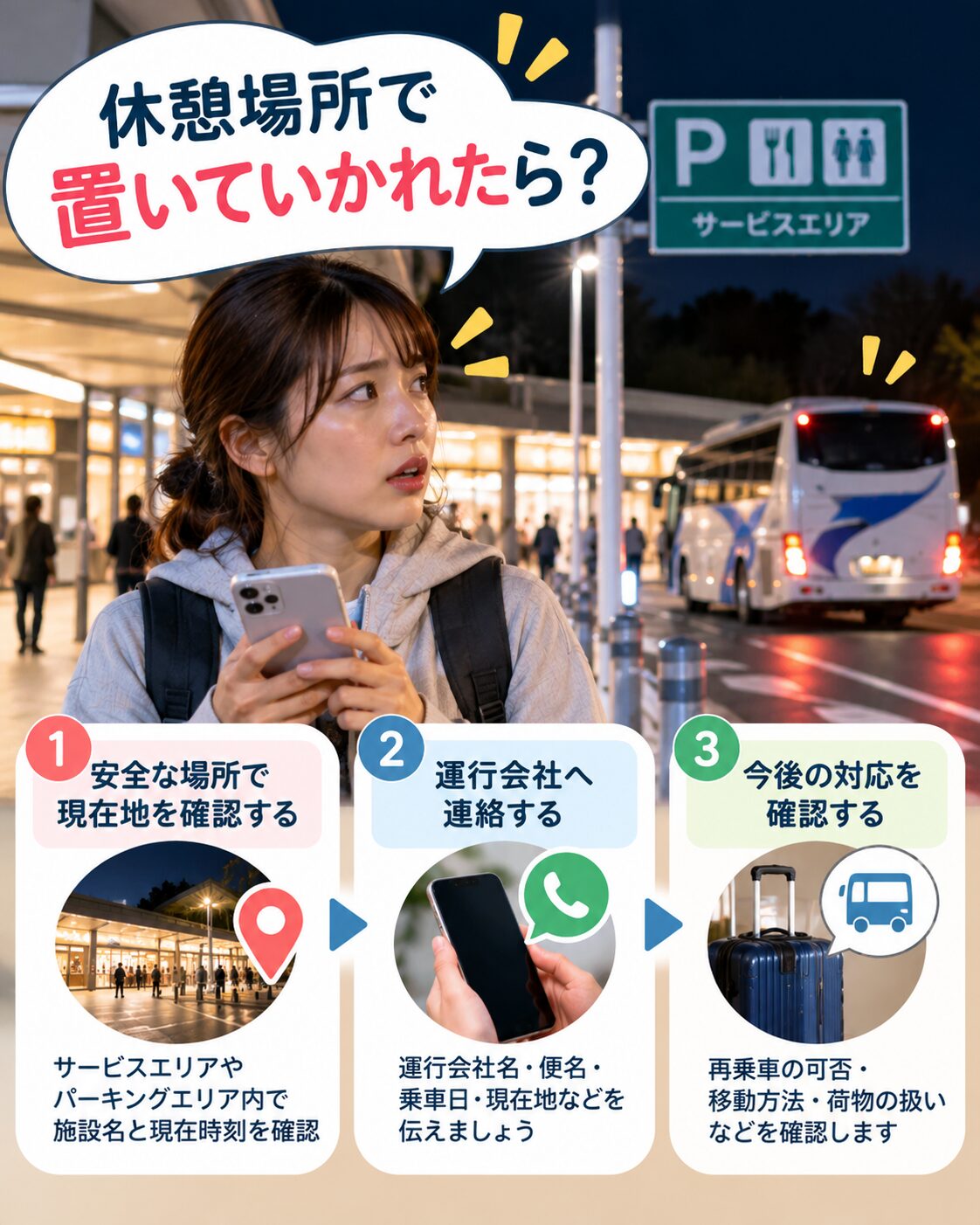 乗り遅れたときの対応手順