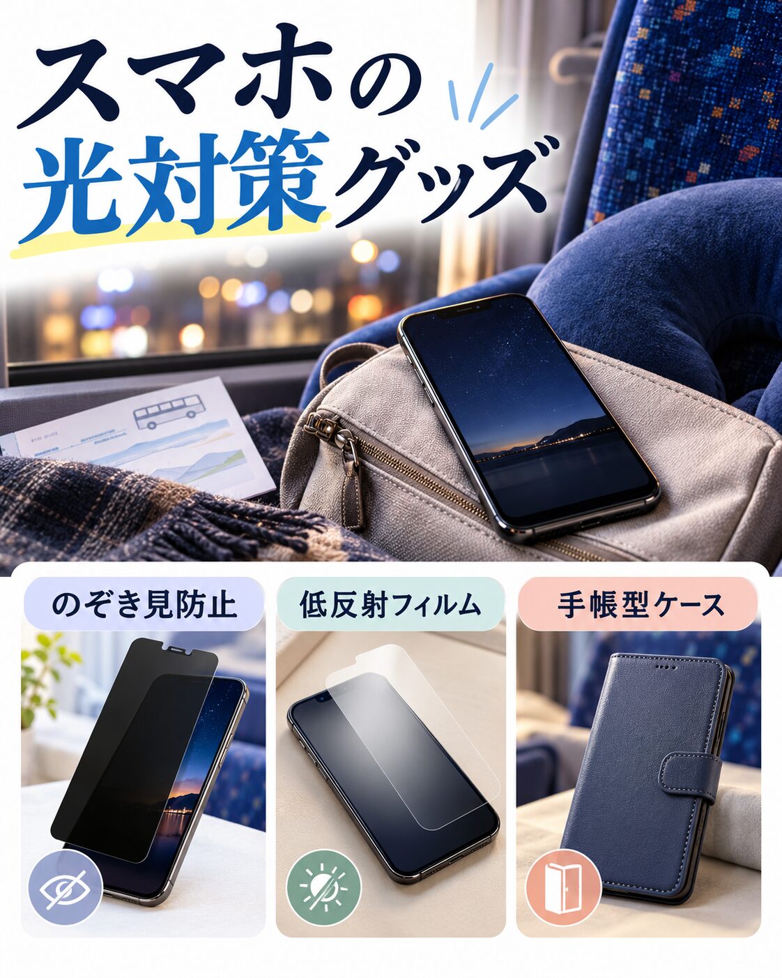 スマホの光対策グッズ