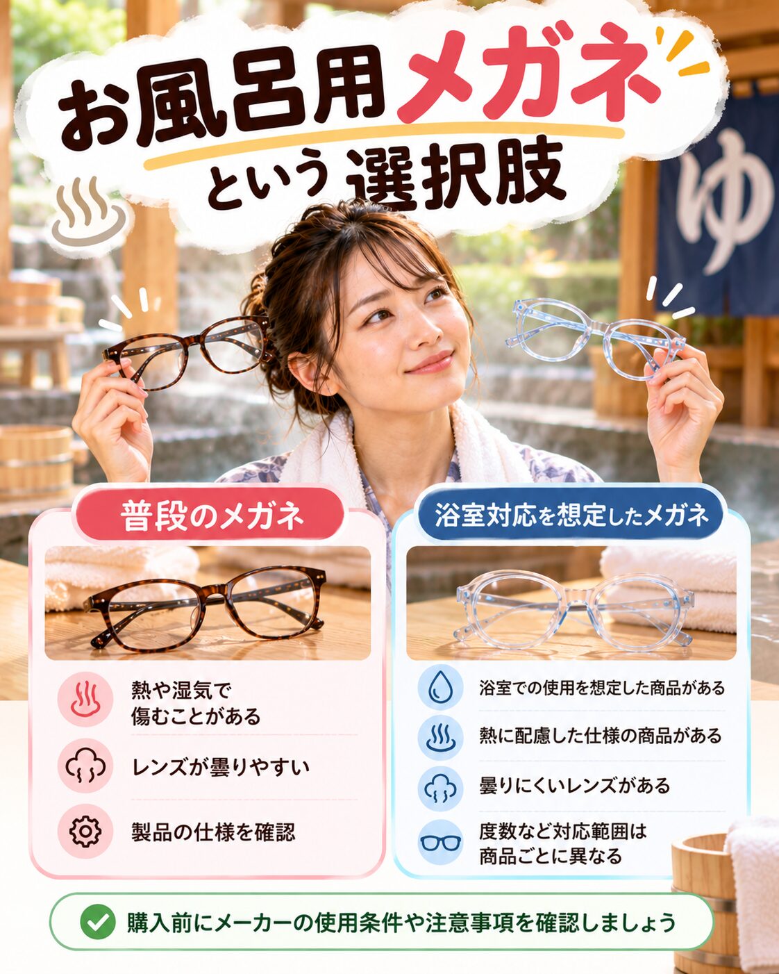 お風呂用メガネという選択肢