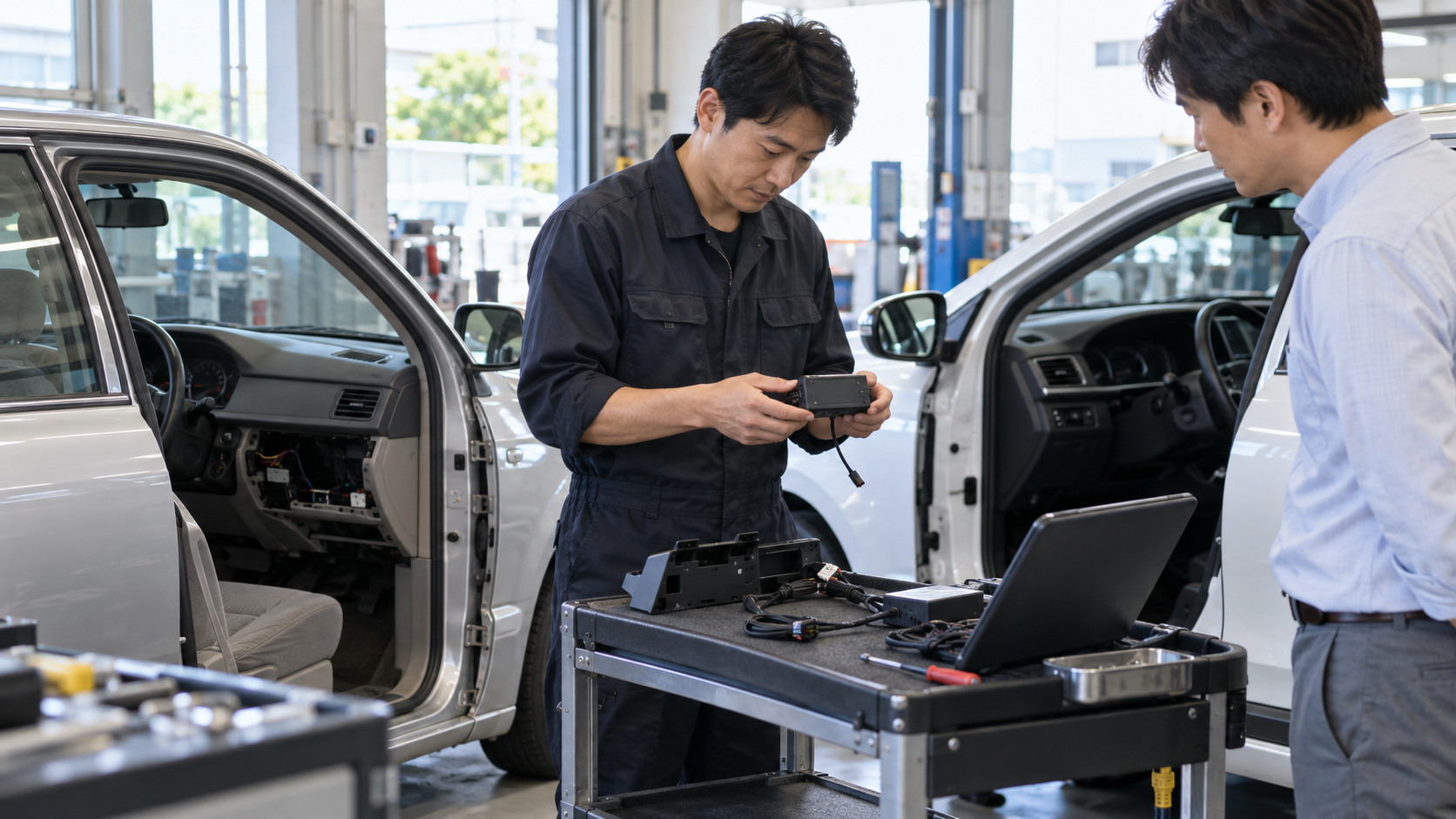 別の車への載せ替えは再セットアップ