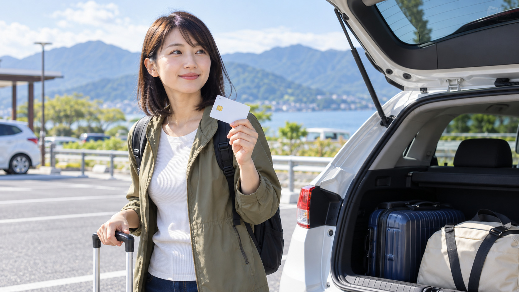 レンタカー・カーシェアではカードを持参