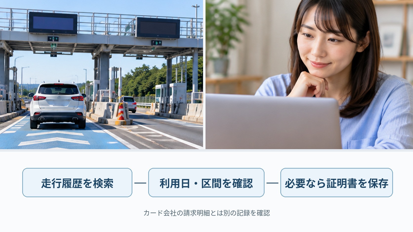 走行履歴をETC利用照会で確認する